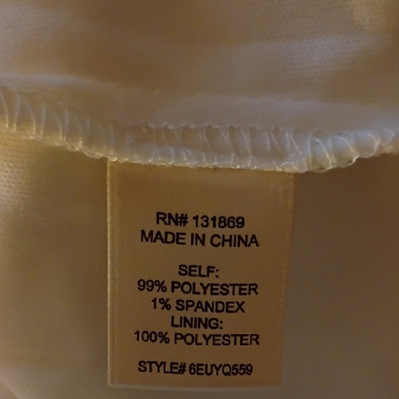 Off White Lace / Embroidery Long Sleeve Dress - Picture 8 of 11